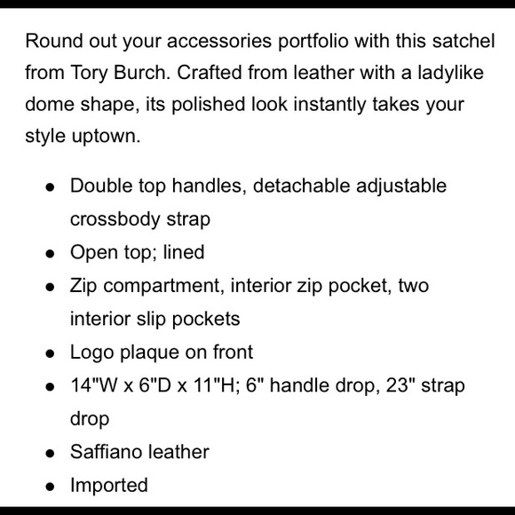 🎉Host Pick🎉Tory Burch Robinson Open Dome Satchel - Picture 8 of 8